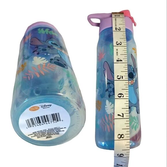 Disney STITCH Colorful Water Bottle and 3 Pairs No Show Socks Bundle NWT - Picture 16 of 16